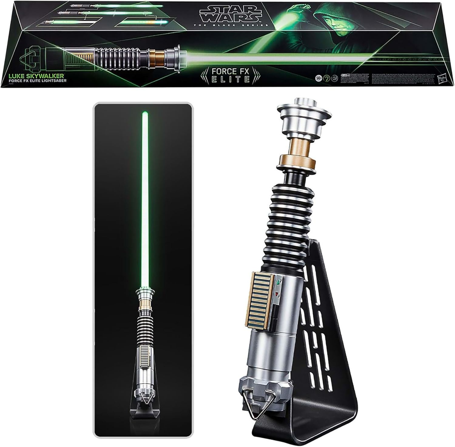 STAR WARS The Black Series Luke Skywalker Force FX Elite Electronic Light-Saber with Advanced LED and Sound Effects