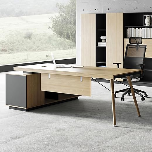 Computer Desk, 78.7 Inch Home Office Desk, L Shaped Computer Desk, Gaming Desk, Led Lights, and Power Outlet, Home Office Desk, Corner Desk, 180cm