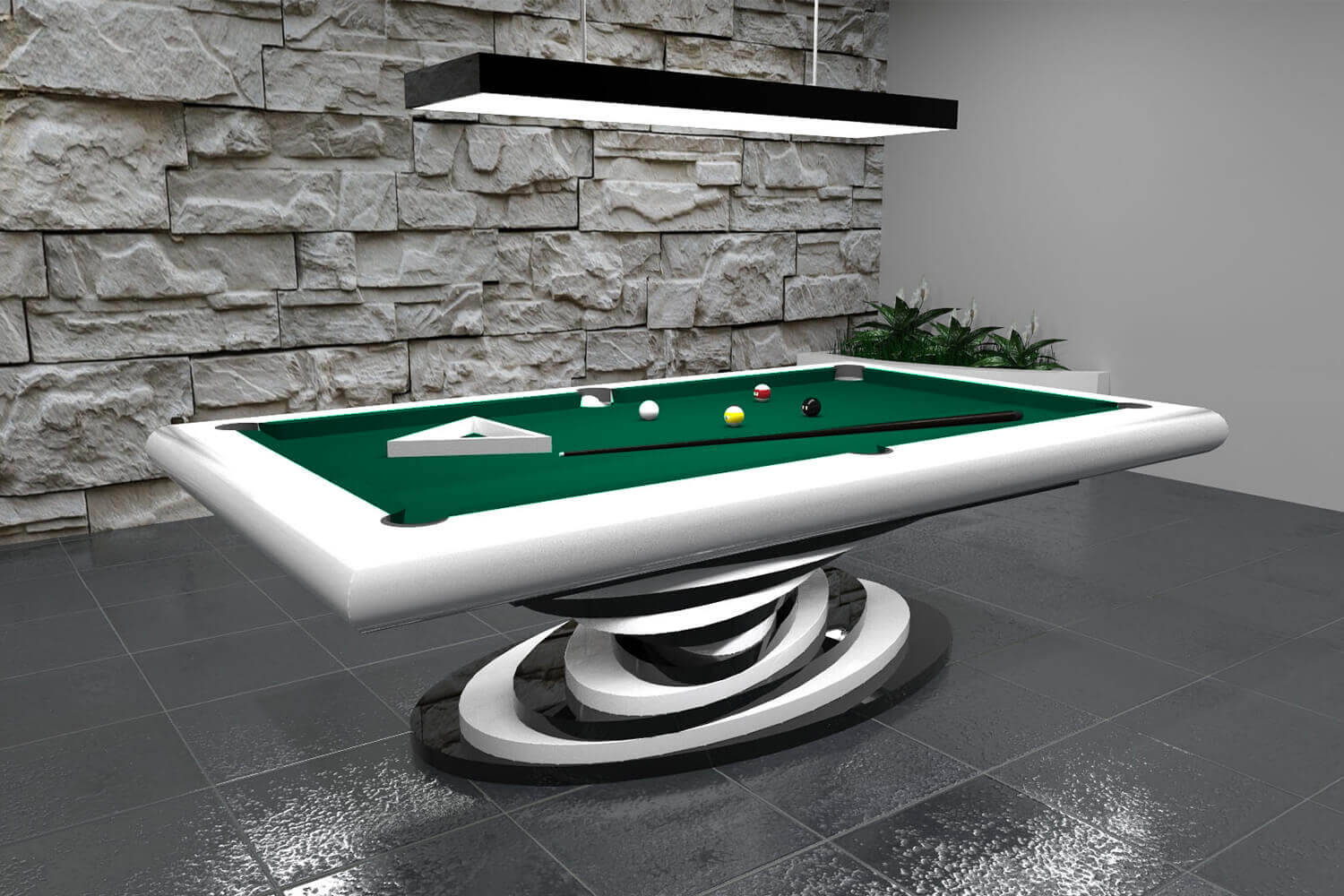 The Everest Slate Bed Pool Table