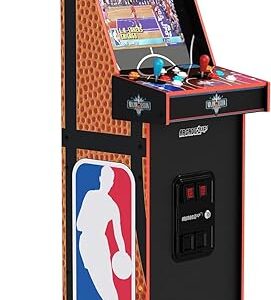 ARCADE1UP NBA Jam Deluxe 2-Player Control Panel Arcade Machine, Built for Your Home, 5 Foot Tall Cabinet with 3 Classic Games