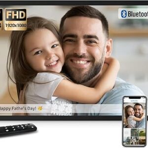 BSIMB 32 Inch Large Digital Picture Frame, Touchscreen 64GB 1920x1080 FHD WiFi Photo Frame Electronic Display Wall Mount Include, Share...