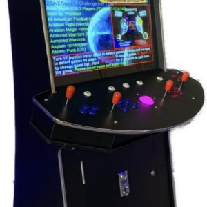 Full Size Commercial Grade Upright Standup Arcade Machine 4 Player 4600 Classic Games 32 inch Screen Black