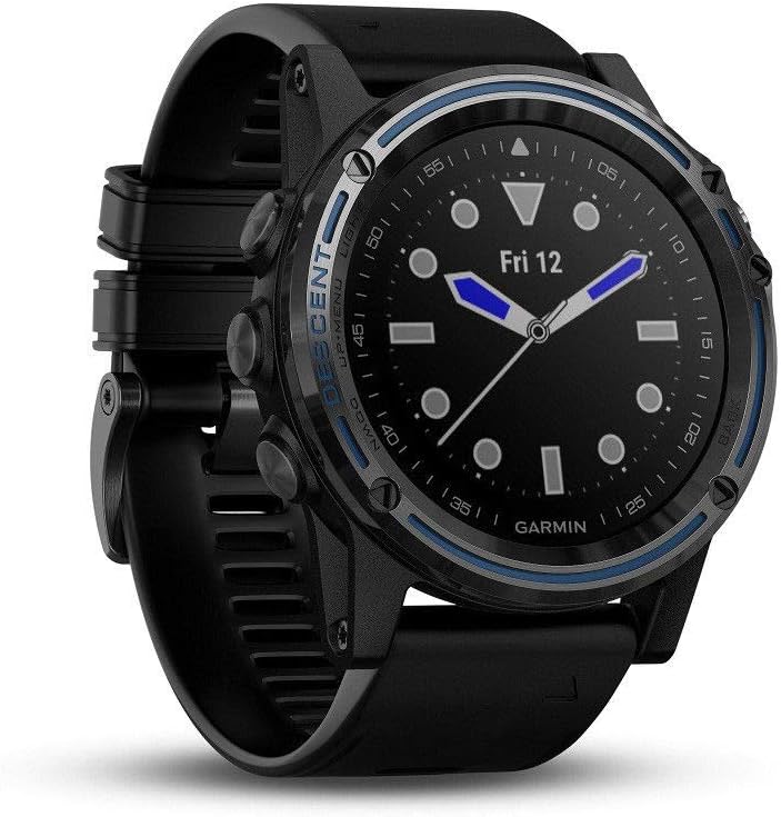 Garmin Descent Mk1, Watch-Sized Dive Computer with Surface GPS, Includes Fitness Features, Gray Sapphire with Black Band