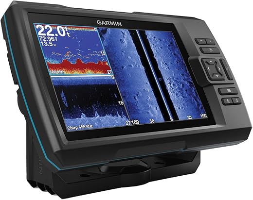 Garmin Striker 7SV with Transducer, 7" GPS Fishfinder with Chirp Traditional, ClearVu and SideVu Scanning Sonar Transducer and Built in Quickdraw...