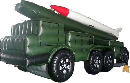 Giant Inflatable Missile Tank Replica Army Military Museum Toy Event Decor Prop 6m Long for Decoration & Ads Use