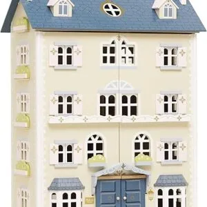 Le Toy Van - Palace House Large Wooden Doll House | Great As a Gift | 5 Storey Wooden Dolls House Play Set - Suitable for Ages 3+