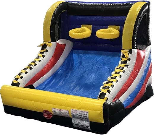 Pogo Bounce House Basketball Hoop Inflatable for Adults and Kids, Mini Hoop Arcade Style Game for Poolside & Outdoor Party, Backyard Toys, (2)...