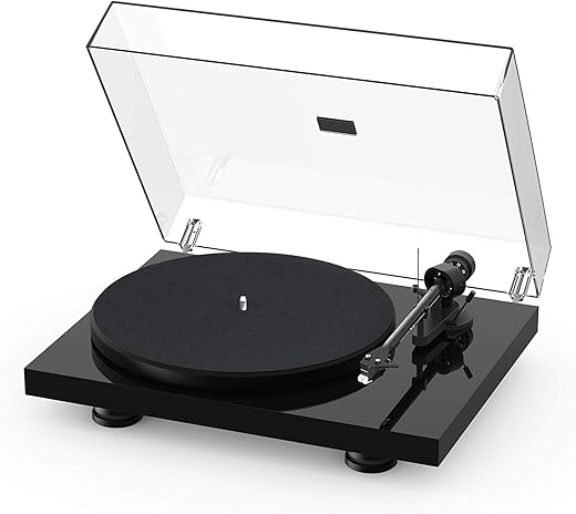 Pro-Ject Debut Carbon EVO, Audiophile Turntable with Carbon Fiber tonearm, Electronic Speed Selection and pre-Mounted Sumiko Rainier Phono...