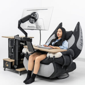 Recliner + floating table package (extra monitor arm is included)