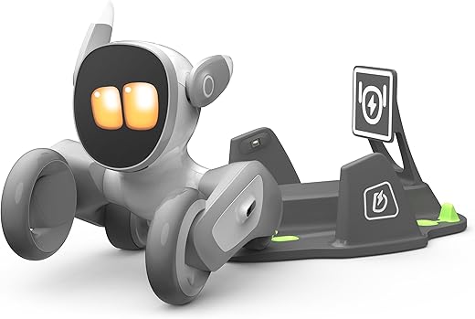 Robot Pet Dog ChatGPT-4o Smart AI-Powered Companion Voice & Gesture Control, Real-Time Interaction Robotics Toys for Kids, Home Monitoring -...