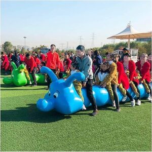 Team Building Games 2 Pcs Carnival Inflatable Toys for Teens Adults Family Field Day Outdoor Indoor School Backyard Party, with Inflation Pump(5...