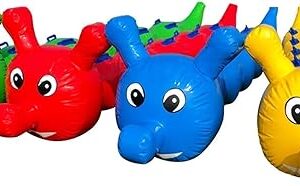Team Building Games 4 PCS Field Day Outdoor Team Gaming Play, Inflatable Caterpillar Toys for Cooperative Team Competition Sports Games,...