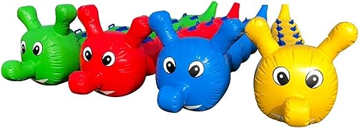 Team Building Games 4 PCS Field Day Outdoor Team Gaming Play, Inflatable Caterpillar Toys for Cooperative Team Competition Sports Games,...