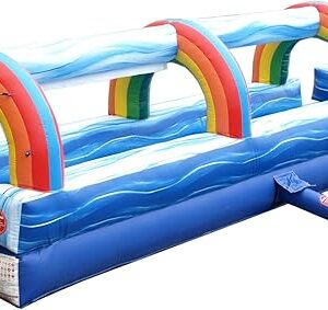 TentandTable Blue Marble Inflatable Splash and Ride Waterslide for Kids & Adults, Commercial Inflatable for Kids Pool, Outdoor Toys & Games...