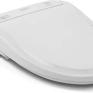 TOTO SW583#01 S350E Electronic Bidet Toilet Seat with Cleansing Warm, Nightlight, Auto Open and Close Lid, Instantaneous Water Heating, and...