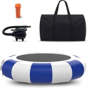 Trampoline Spring, Trampoline Accessories,10ft Inflatable Water Trampoline with Air Pump, Splash Padded Water Bouncer Jumping Bed Toy for Pool...